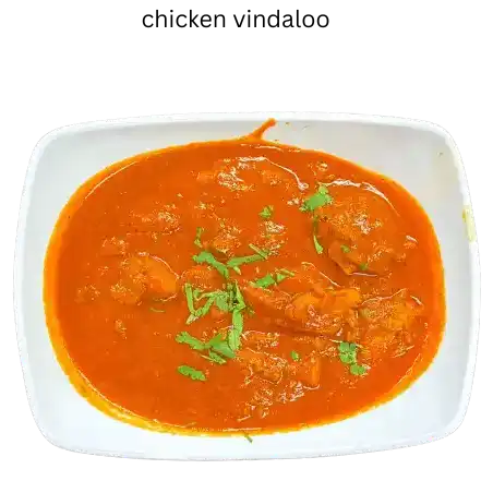 Chicken Vindaloo at Athidi Indian